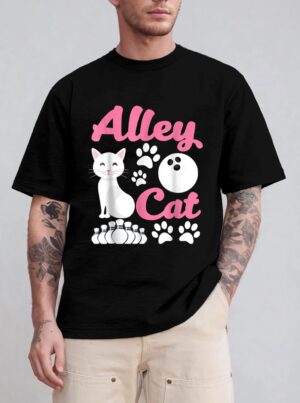 Alley C.at - Funny Bowling T-Shirt