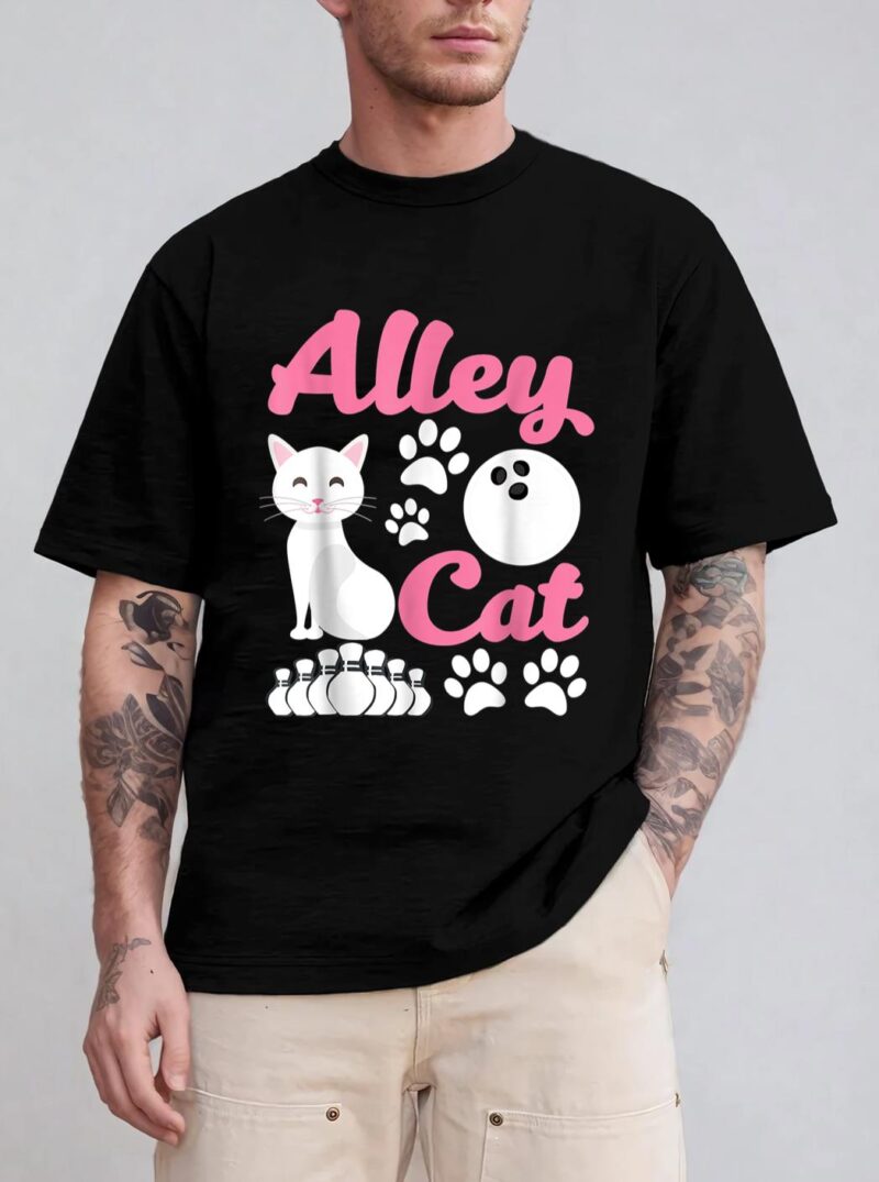 Alley C.at - Funny Bowling T-Shirt