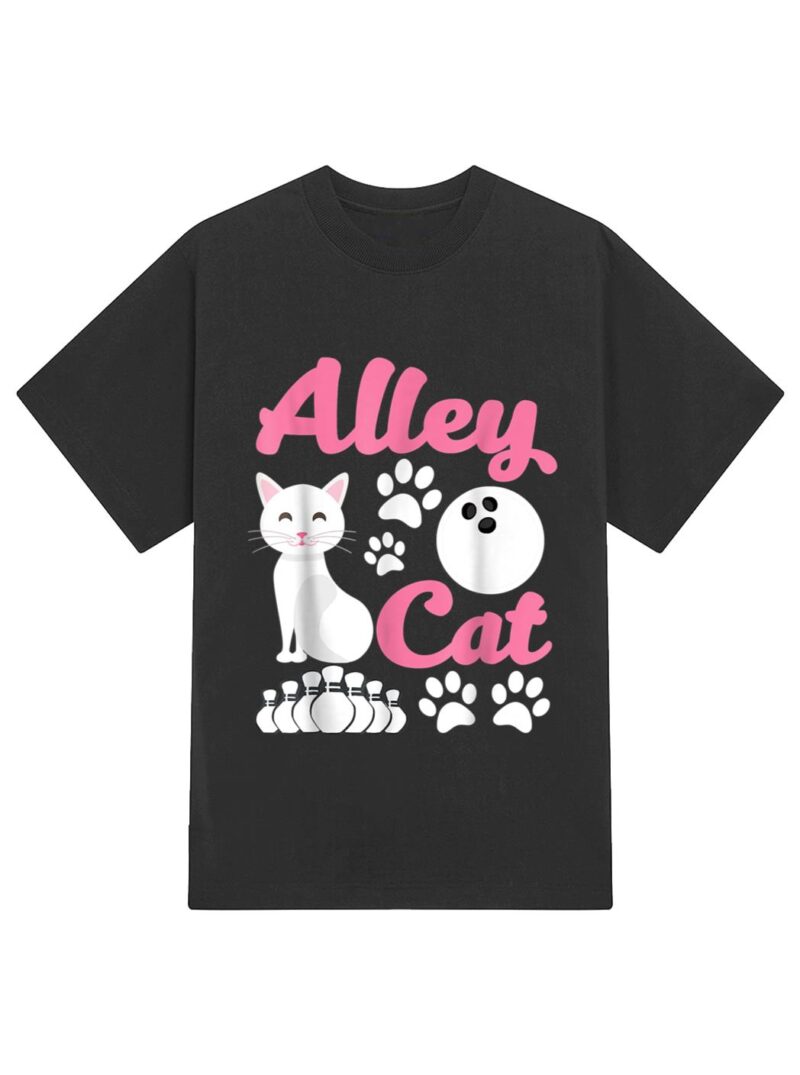 Alley C.at - Funny Bowling T-Shirt - Image 2