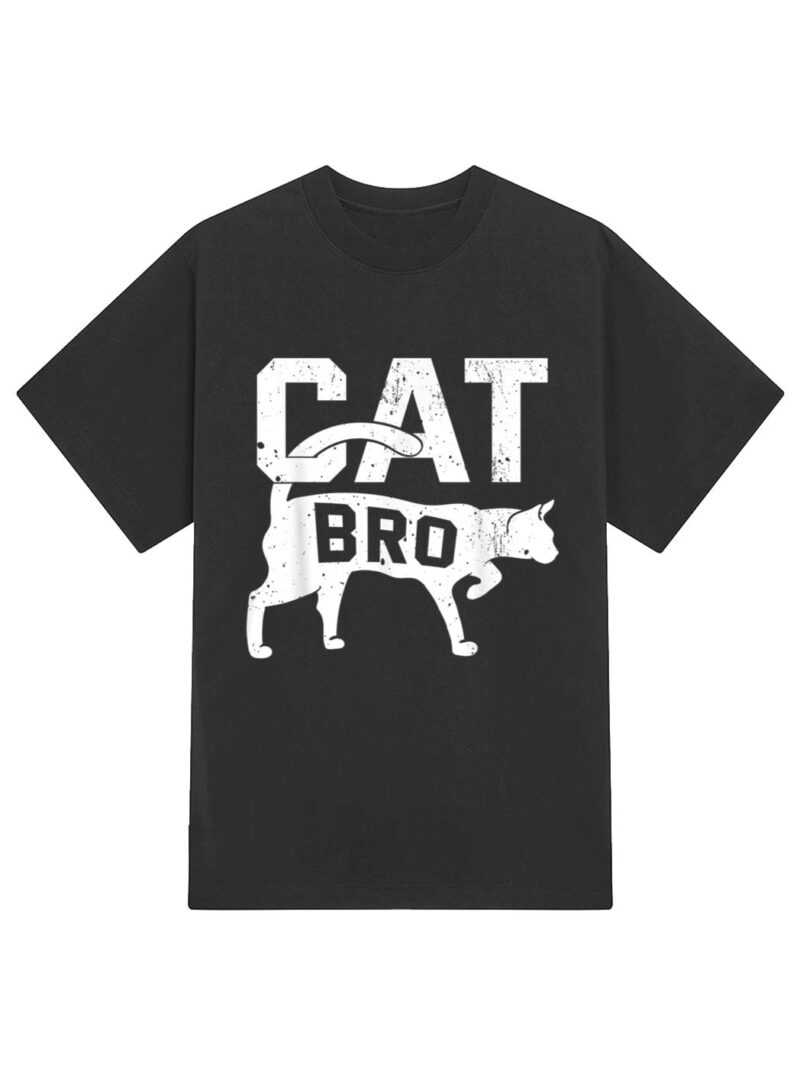 Cat Bro Kitten Pet Owner Meow T-Shirt - Image 2