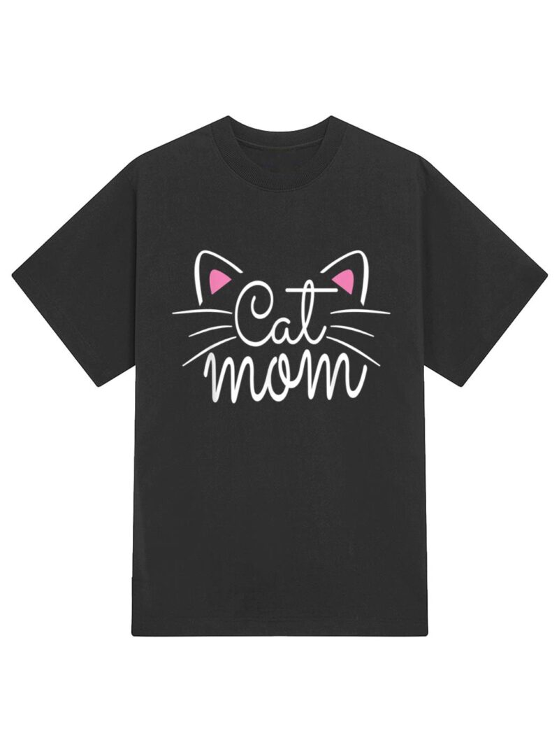 Cat Mom Happy Mothers Day For Cat Lovers Family Matching T-Shirt - Image 2