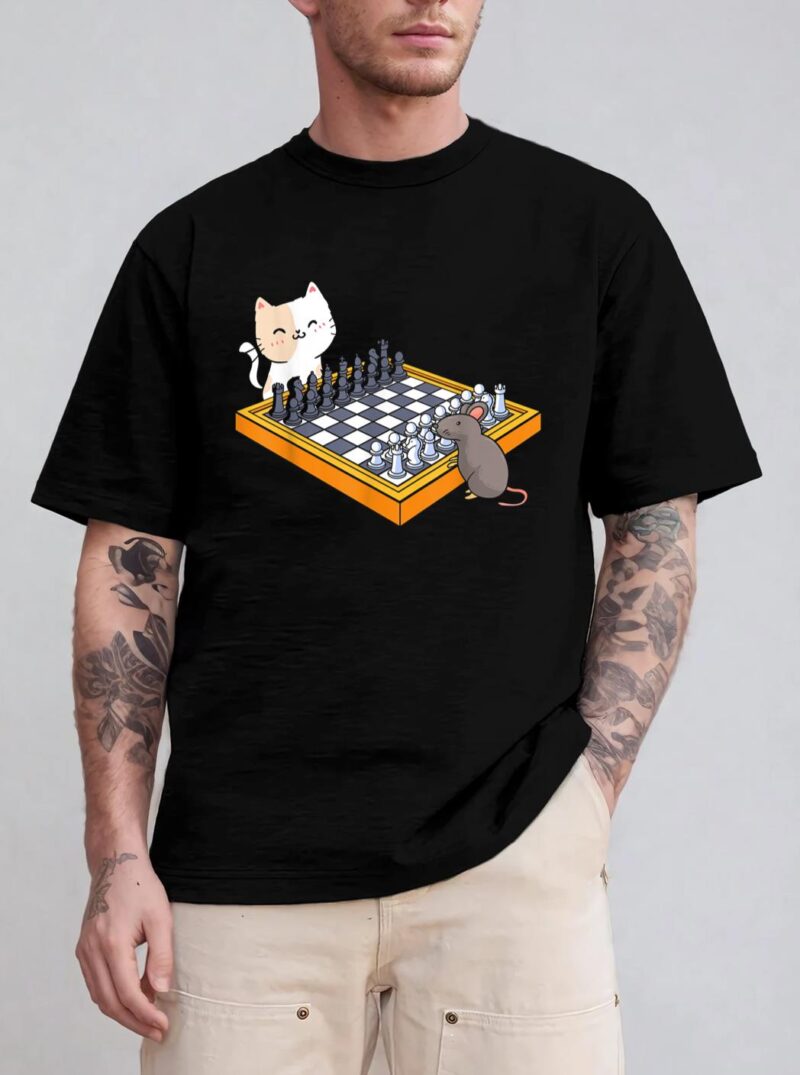 Cat Owner Chess Board Grandmaster Board Game Chess Player T-Shirt
