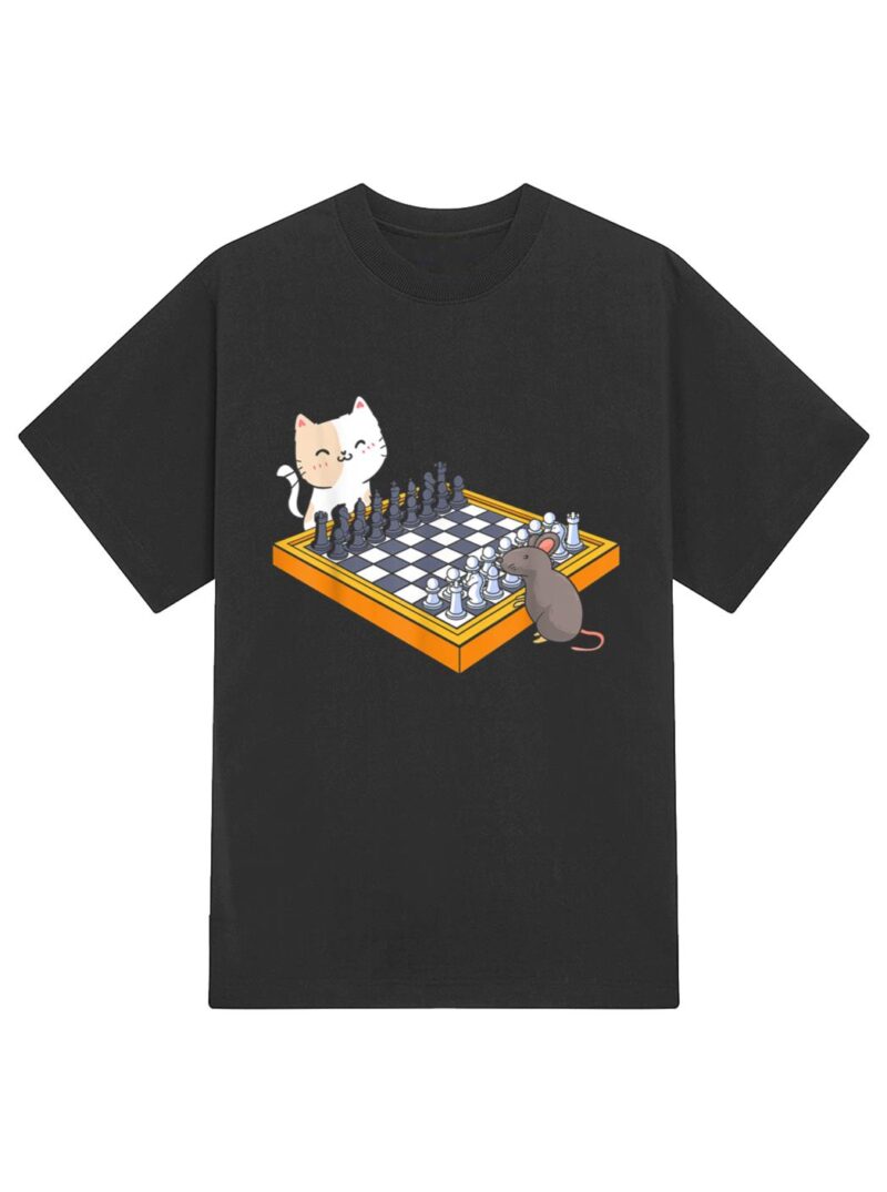 Cat Owner Chess Board Grandmaster Board Game Chess Player T-Shirt - Image 2