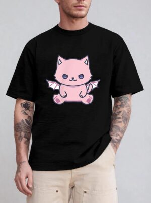 Cat Pastel Goth Cute Kawaii Aesthetic Lover Owner Spooky T-Shirt