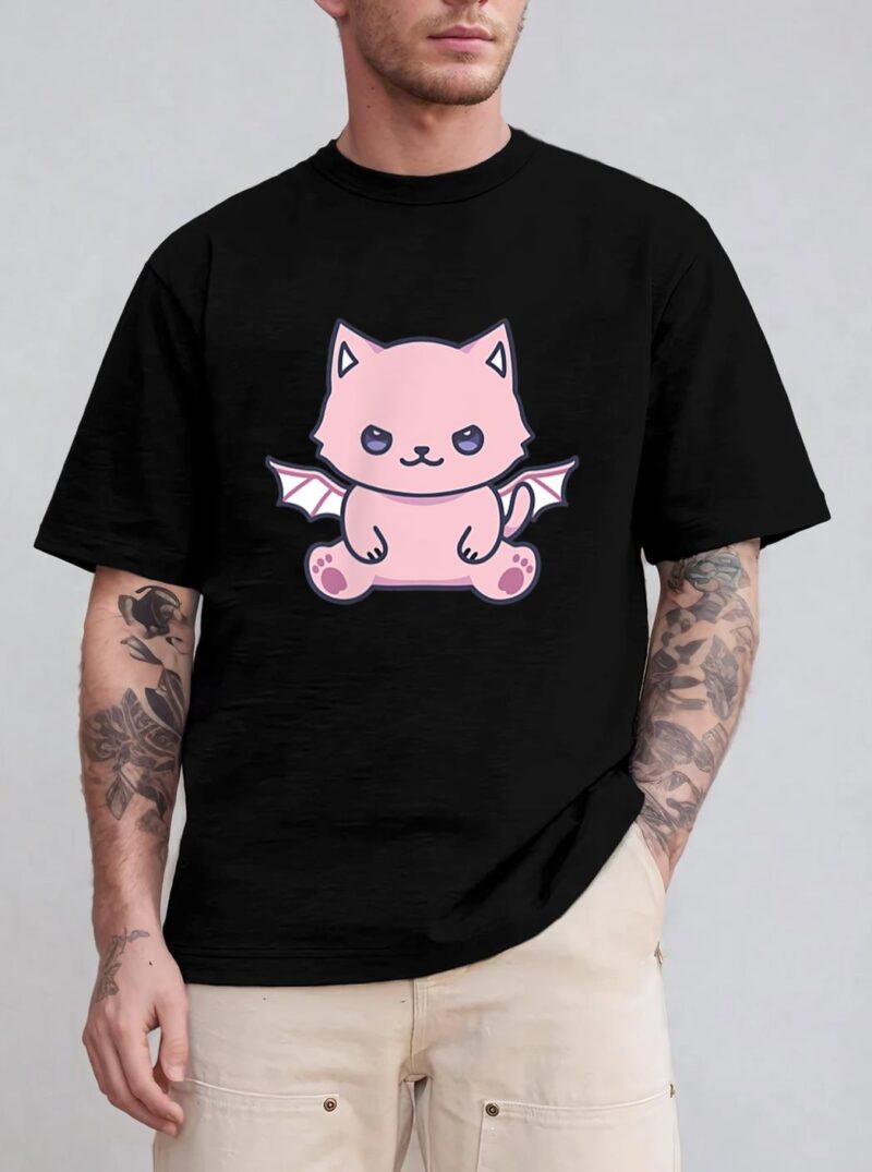 Cat Pastel Goth Cute Kawaii Aesthetic Lover Owner Spooky T-Shirt