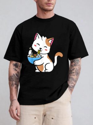 Cat Ramen Anime Kawaii Teen gift T-Shirt