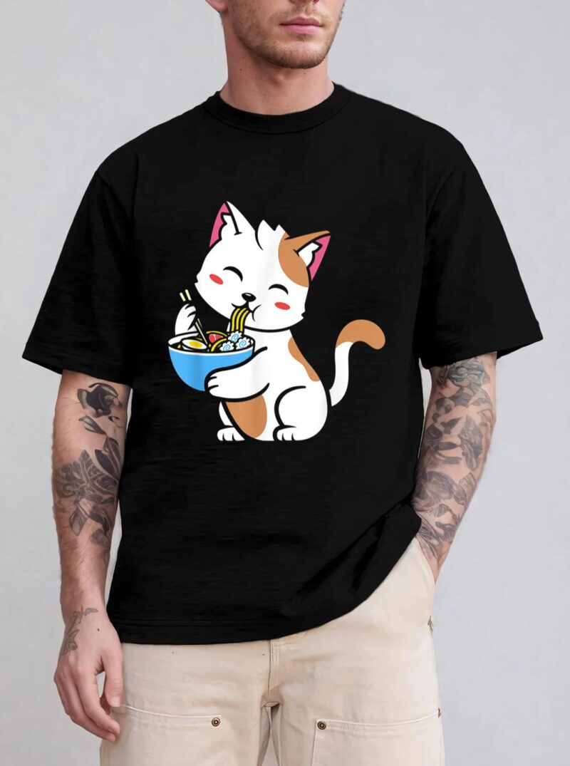 Cat Ramen Anime Kawaii Teen gift T-Shirt