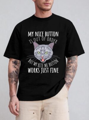 Cat Tshirt, Funny Cat Tees, Cat Lover Gifts, Cat Bite Me T-Shirt