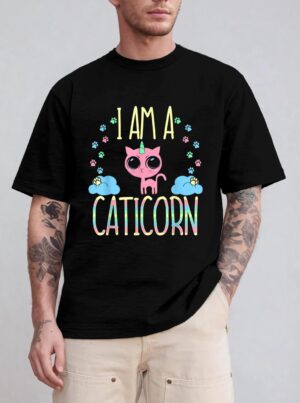 Caticorn Half Unicorn Half Cat Cute T-Shirt