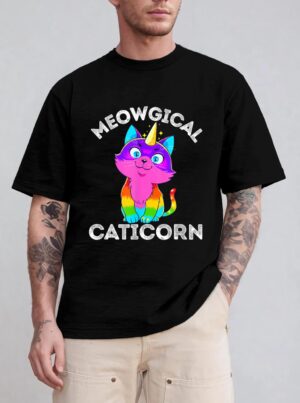 Caticorn Rainbow Funny My Cat is a Magical Unicorn Kittycorn T-Shirt