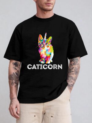 Caticorn Unicorn Cat Unikitty Kittycorn Meow Girls Women T-Shirt