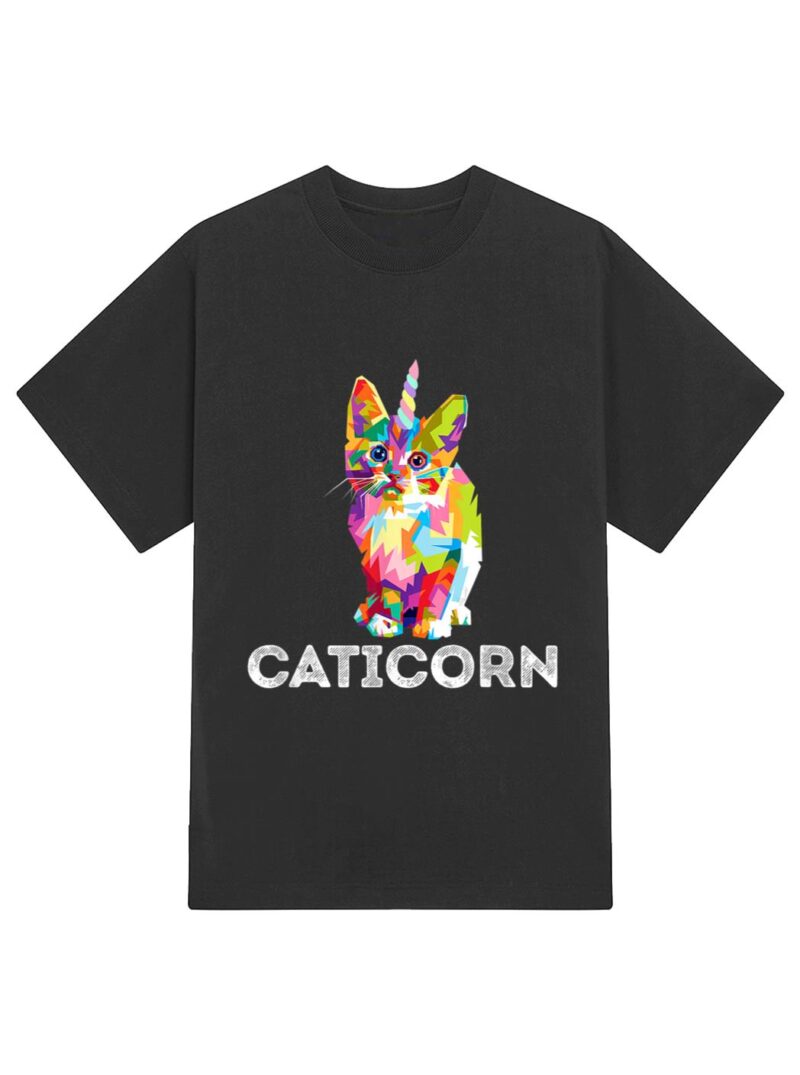 Caticorn Unicorn Cat Unikitty Kittycorn Meow Girls Women T-Shirt - Image 2