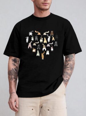 Cats Butt Heart Funny Cats Kitten Cat Owners T-Shirt