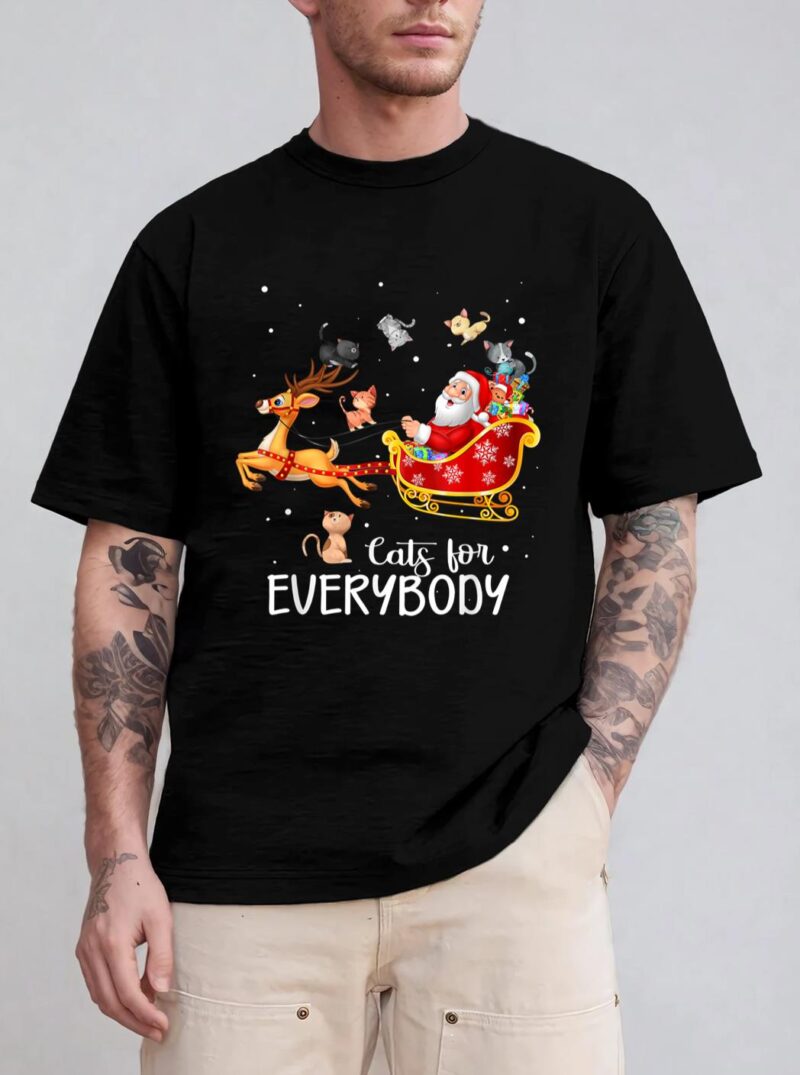 Cats For Everybody Cat Christmas Pajama Family Party Gifts T-Shirt