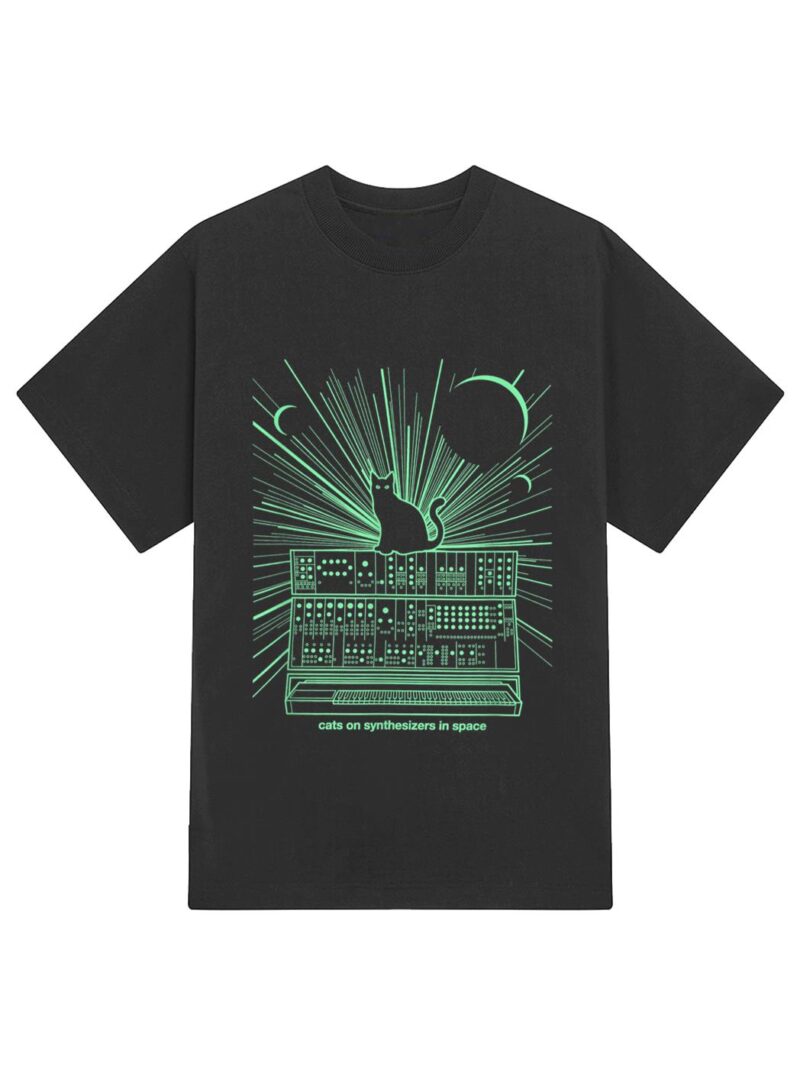 Cats On Synthesizers In Space T-Shirt - Image 2