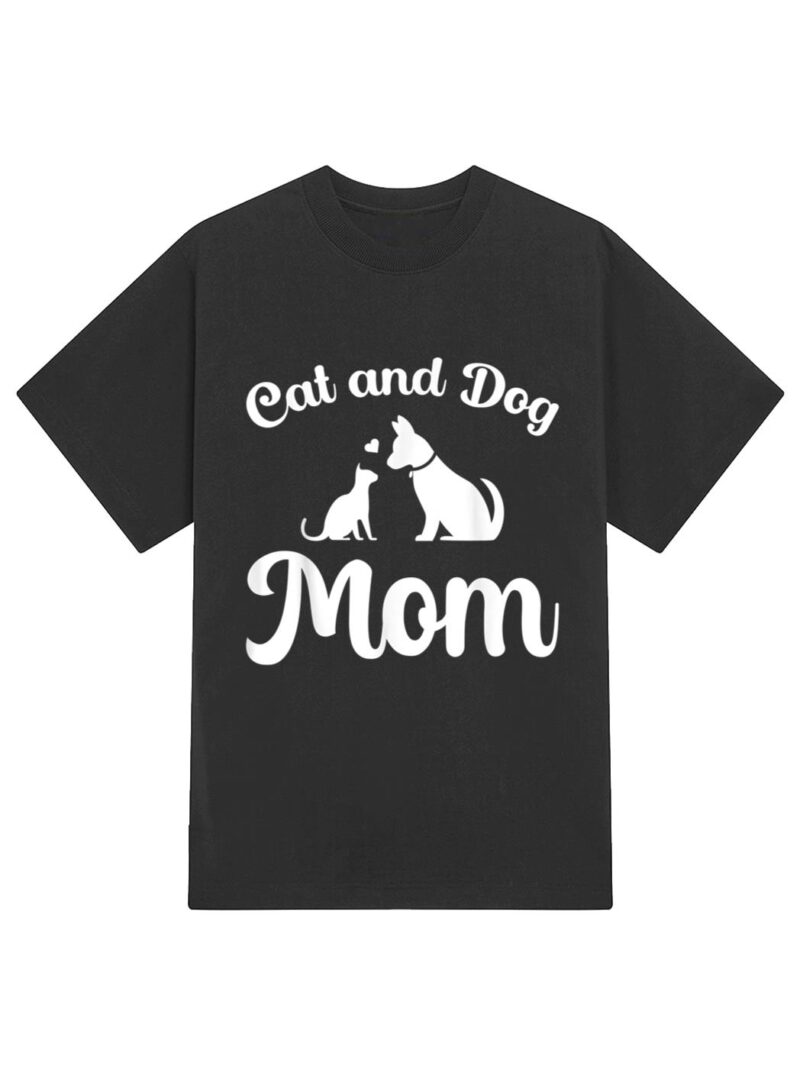 Cats and Dogs Mom Mother's Day Puppy Pets Animals Lover T-Shirt - Image 2