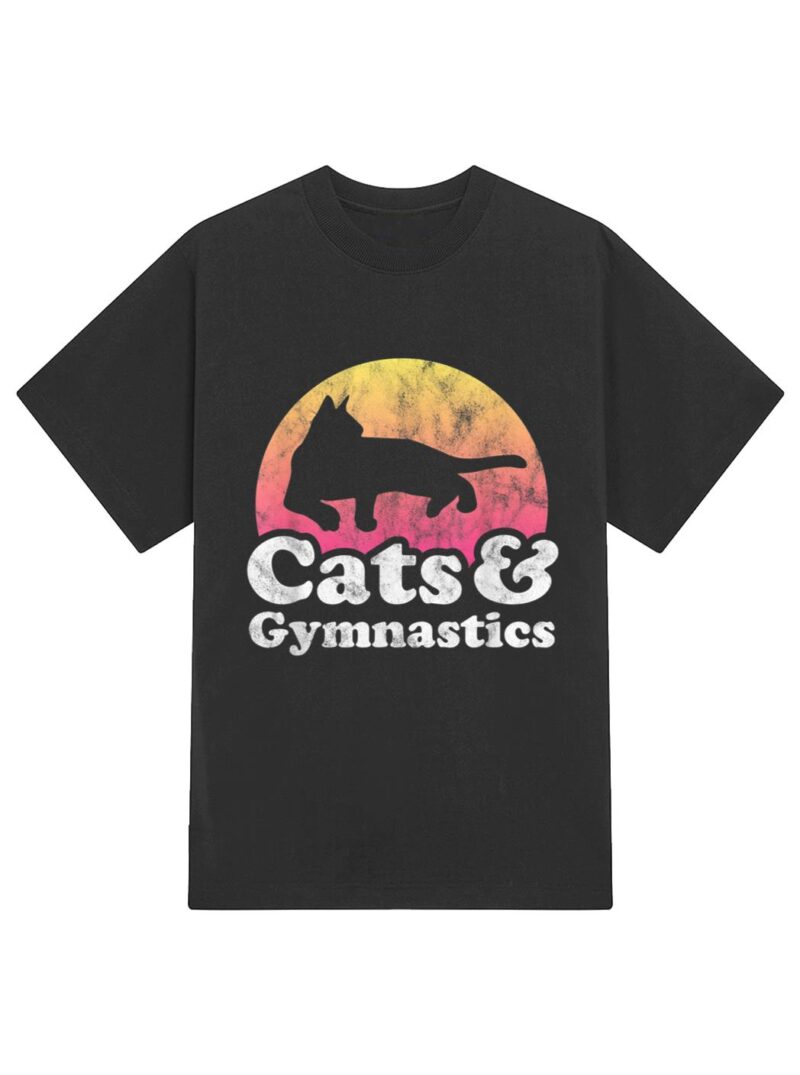 Cats and Gymnastics Cat and Gymnast T-Shirt - Image 2