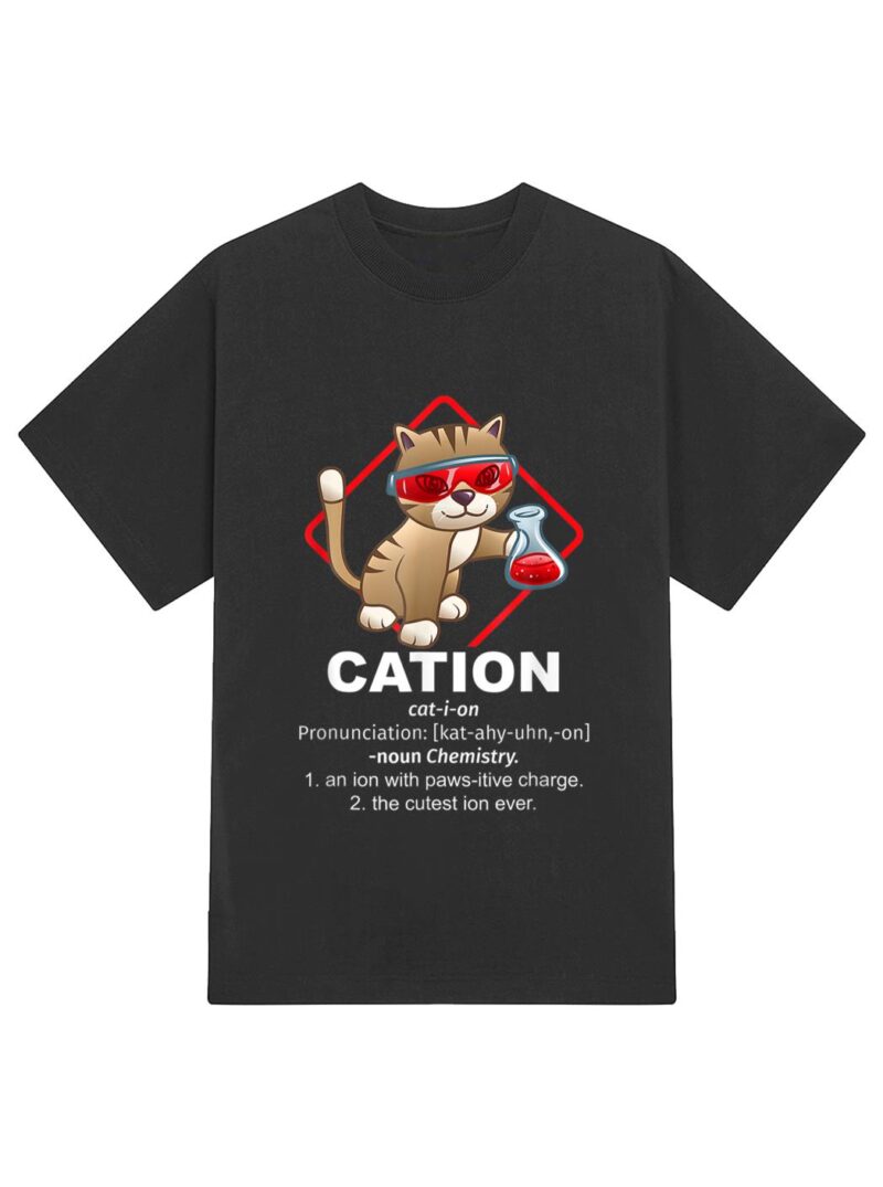 Chemistry Professor Kitty Science Day Cat Owner Chemist T-Shirt - Image 2