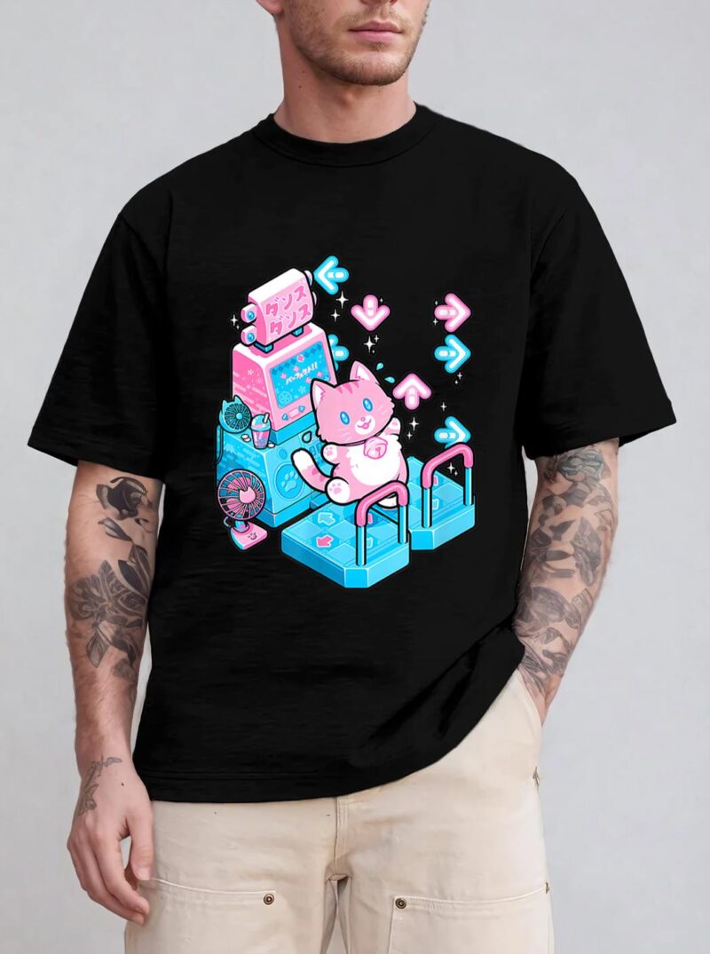 Cute Cat Dance Pastel For Cats Lover Man Woman Kid T-Shirt