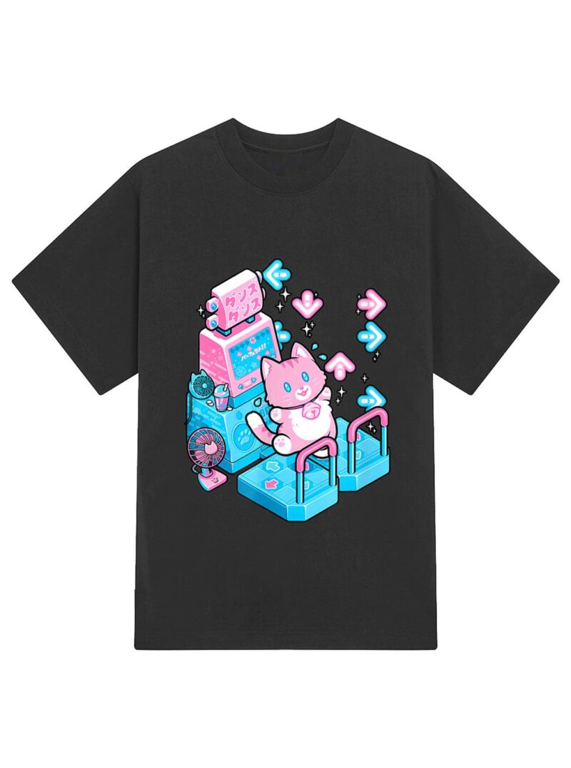 Cute Cat Dance Pastel For Cats Lover Man Woman Kid T-Shirt - Image 2