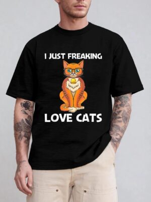 Cute Cat Design For Men Women Kitten Feline Pet Cat Lovers T-Shirt