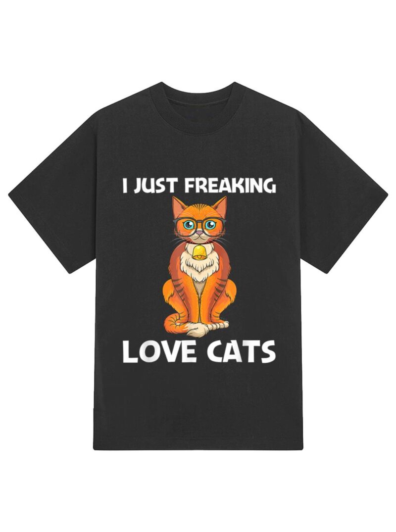 Cute Cat Design For Men Women Kitten Feline Pet Cat Lovers T-Shirt - Image 2