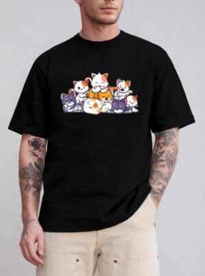 Cute Cats Anime Kawaii Japanese Otaku Neko Gift Women Girls T-Shirt