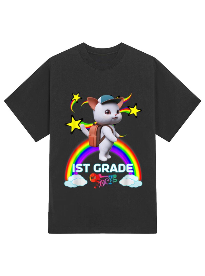 Cute Kitten Cat Backpack Baseball Cap 1S GRADE ROCKS T-Shirt - Image 2