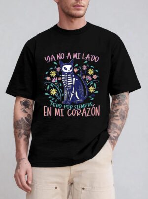 Dia De Los Muertos Cat Skeleton Animals Lover Costume T-Shirt