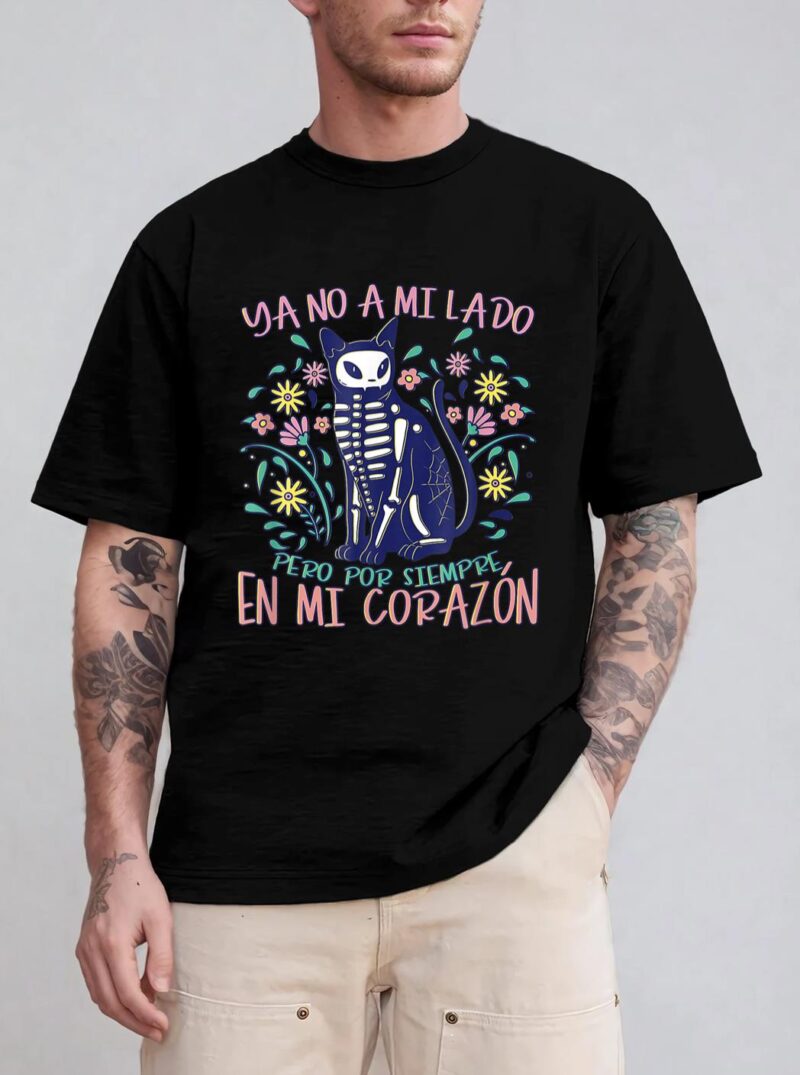 Dia De Los Muertos Cat Skeleton Animals Lover Costume T-Shirt