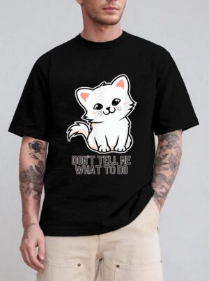 Don Ell Me What O Do Meme Funny Retro Style Vintage Cats T-Shirt