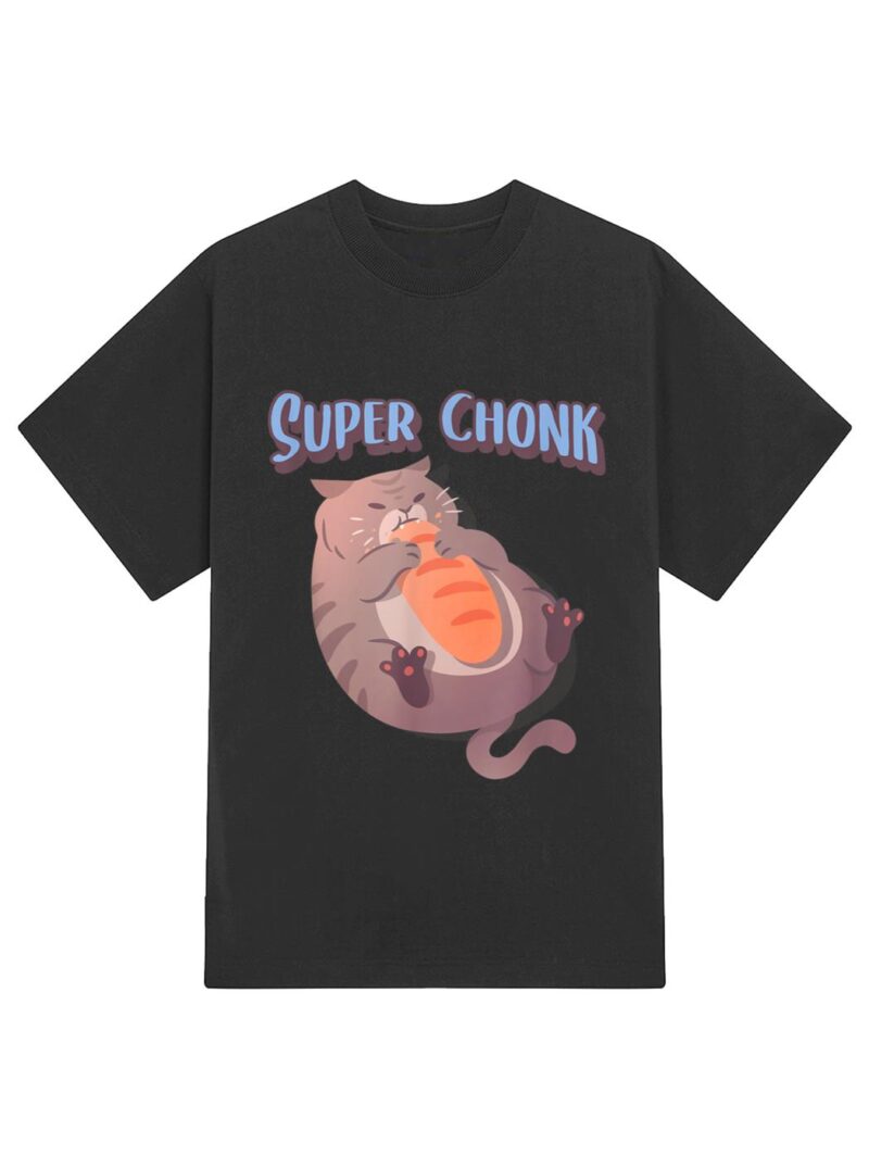 Fat Chonky Cat Meme Lovers Heckin' Chonker Super Chonk Cat T-Shirt - Image 2
