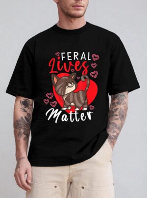 Feral Lives Matter Rescue Cat Adoption Cat Rescuer_1 T-Shirt