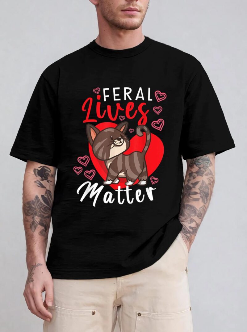 Feral Lives Matter Rescue Cat Adoption Cat Rescuer_1 T-Shirt