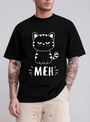 Funny Cat Gift for Cat Lovers Meh Cat T-Shirt