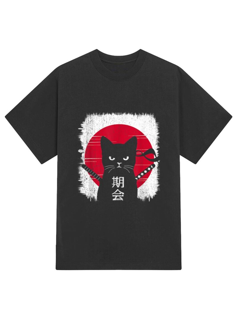 Funny I do what I want Cat - Japanese Anime Cat Kitten Lover T-Shirt - Image 2