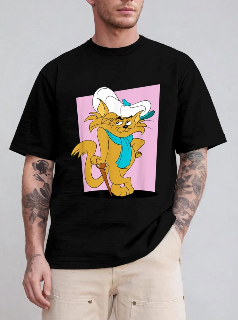 Graphic A Cat Seem Fat And Hat So Cute Adventures Cartoon T-Shirt