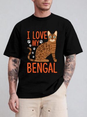 I Love My Bengal Bengal cat Costume Bengal Cat T-Shirt