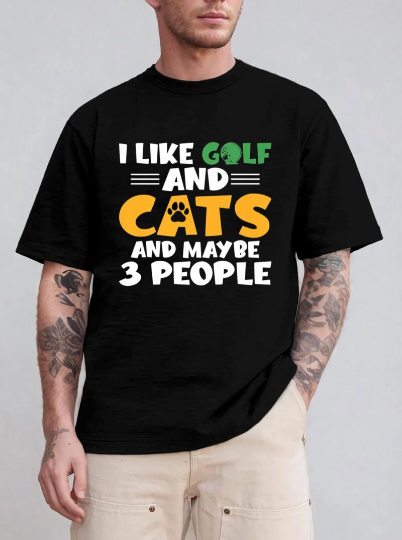 I like Golf and Cats and maybe 3 People Golf Golfing Premium T-Shirt