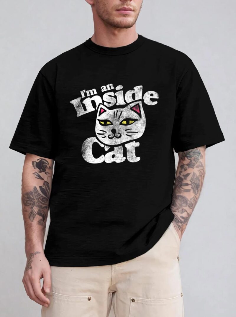 I'm an inside cat  vintage style cat lovers T-Shirt