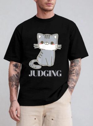 Judging Meme Funny Retro Style Vintage Cats T-Shirt