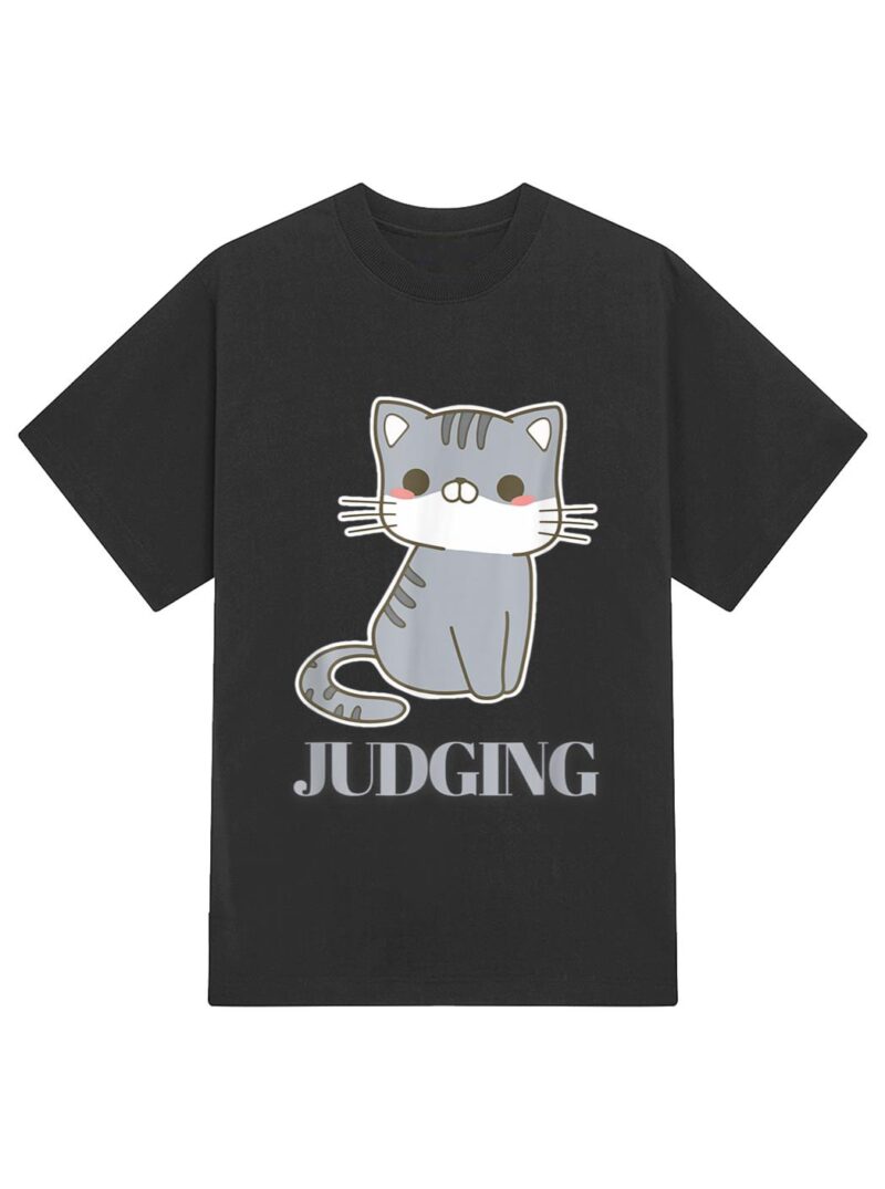 Judging Meme Funny Retro Style Vintage Cats T-Shirt - Image 2