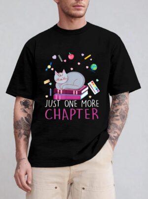 Lovely Kitten Book And Cat Lover One More Chapter T-Shirt