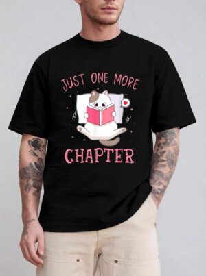 Lovely Kitten Book and Cat Lover Just One More Chapter T-Shirt