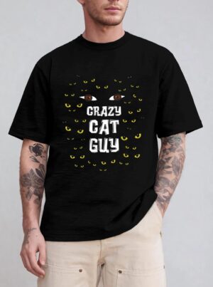 Mens Crazy Cat Guy & Cat Daddy T-Shirt
