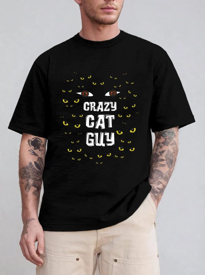 Mens Crazy Cat Guy & Cat Daddy T-Shirt