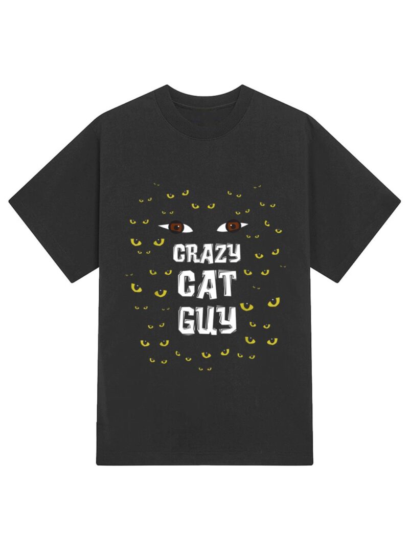 Mens Crazy Cat Guy & Cat Daddy T-Shirt - Image 2