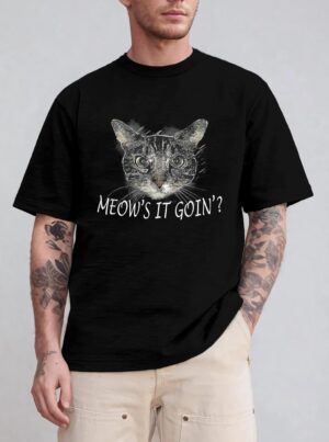 Meow Cat  - Meow's It Going Funny Cool T-Shirt
