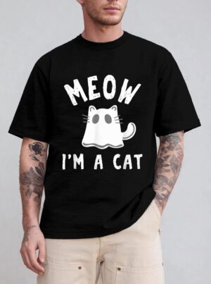 Meow I M A Cat Halloween Costume T-Shirt