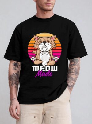 Meow Maste Funny Cat Yoga Namaste T-Shirt